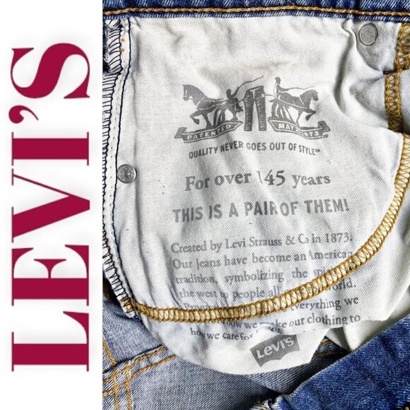 LEVI’S 550 Relaxed Fit Blank Tab Jeans, 32 x 30 - Picture 9 of 12